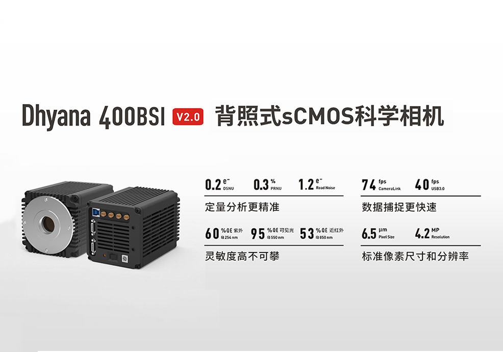 定量分析更精準，數據捕捉更快速， Dhyana 400 BSI V2.0 完成關鍵性能升級，正式上市！